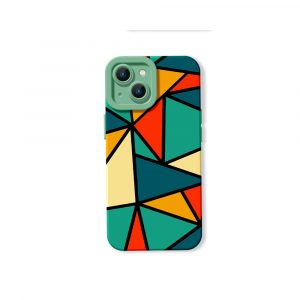 Vibrant Geometric Kaleidoscope Silicone Case for Apple iPhone Series