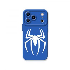 Spider Emblem Noir Silicone Case for Apple iPhone Series