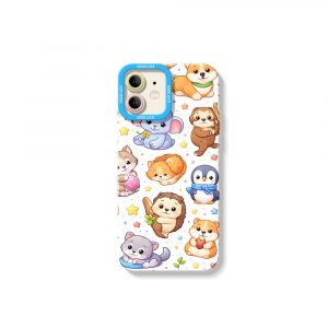 Adorable Animals Charm Silicone Case for Apple iPhone Series