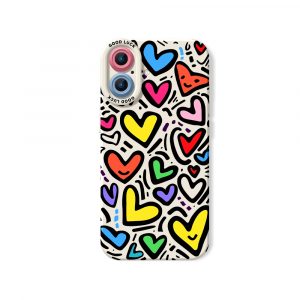 Colorful Heart Silicone Case for Apple iPhone Series