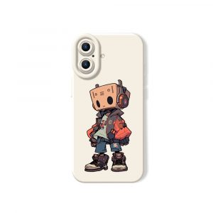 Retro Robot Streetwear Silicone Case for Apple iPhone Series