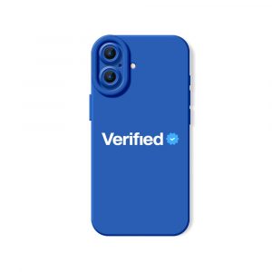 Verified Badge Style Silicone Case for Apple iPhone Series