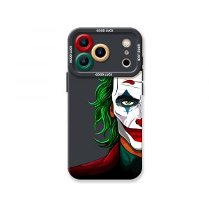 Colorful Clown Mask Art Silicone Case for Apple iPhone Series