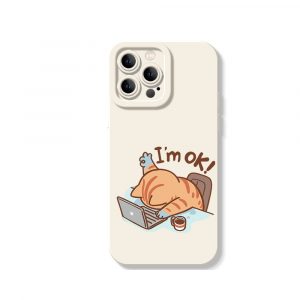 Sleepy Cat Workday Blues Silicone Case for Apple iPhone Series