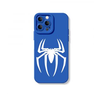 Spider Emblem Noir Silicone Case for Apple iPhone Series