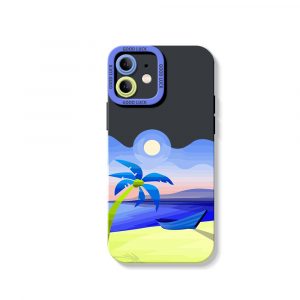 Sunset Serenity Beach Vibes Silicone Case for Apple iPhone Series