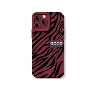 Zebra Vibe Silicone Case for Apple iPhone Series