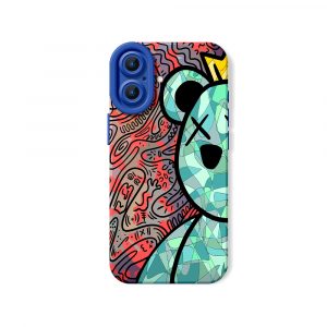 Colorful King Bear Silicone Case for Apple iPhone Series
