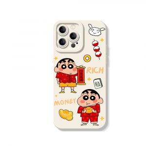 Playful Prosperity Cartoon Silicone Case for Apple iPhone Series