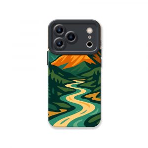 Golden Mountain Vista Silicone Case for Apple iPhone Series