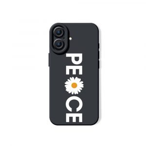 Peaceful Daisy Charm Silicone Case for Apple iPhone Series