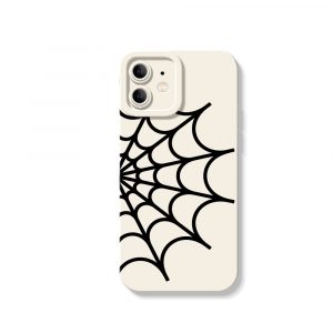 Webbed Elegance Silicone Case for Apple iPhone Series