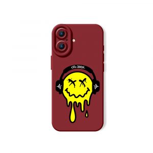 Dripping Smiley Beats Silicone Case for Apple iPhone Series