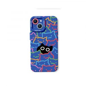 Colorful Cat Silicone Case for Apple iPhone Series