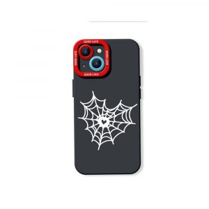 Webbed Heart Design Silicone Case for Apple iPhone Series