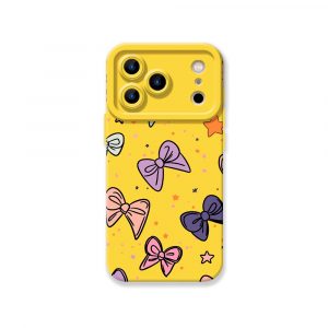 Colorful Bow and Star Delight Silicone Case for Apple iPhone Series