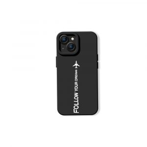 Dream Chaser Jet Black Silicone Case for Apple iPhone Series