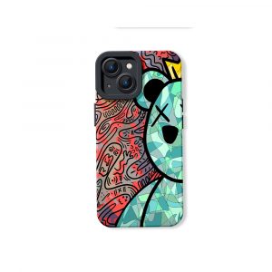 Colorful King Bear Silicone Case for Apple iPhone Series