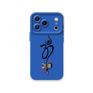Sacred Symbol and Damru Art Silicone Case for Apple iPhone Series
