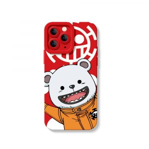 Cheerful Bear Pirate Adventure Silicone Case for Apple iPhone Series