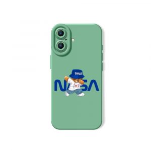 Astronaut Bear Adventure Silicone Case for Apple iPhone Series