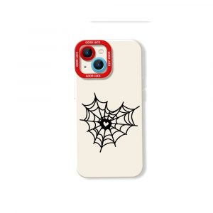 Webbed Heart Design Silicone Case for Apple iPhone Series