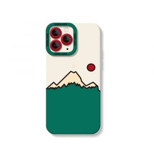 Mountain Sunrise Charm Silicone Case for Apple iPhone Series