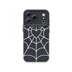 Heart Web Red Silicone Case for Apple iPhone Series
