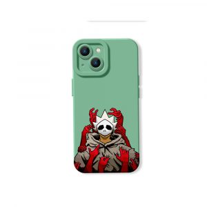 Edgy Skull and Hands Red Silicone Case for Apple iPhone Series