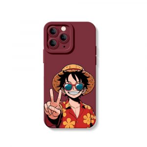 Playful Pirate Straw Hat Silicone Case for Apple iPhone Series