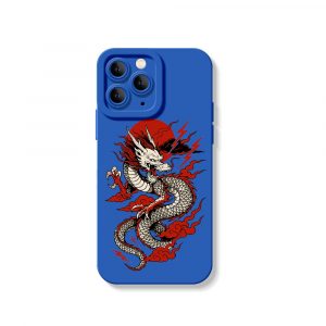 Firestorm Dragon Art Silicone Case for Apple iPhone Series