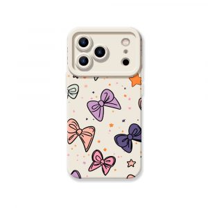 Colorful Bow and Star Delight Silicone Case for Apple iPhone Series