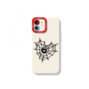 Webbed Heart Design Silicone Case for Apple iPhone Series