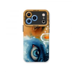 Divine Gaze Watercolor Art Silicone Case for Apple iPhone Series