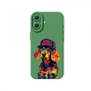 Colorful Dachshund Pop Art Silicone Case for Apple iPhone Series