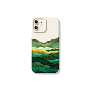 Emerald Waves Artistry Silicone Case for Apple iPhone Series