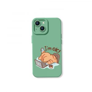 Sleepy Cat Workday Blues Silicone Case for Apple iPhone Series