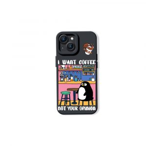 Penguin Cafe Vibes Silicone Case for Apple iPhone Series