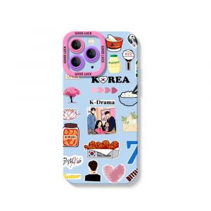 Korean Culture Celebration Silicone Case for Apple iPhone Series