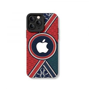 Bold Geometric Elegance Silicone Case for Apple iPhone Series