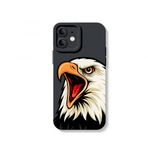 Fierce Eagle Graphic Silicone Case for Apple iPhone Series