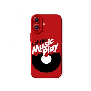 Let the Music Play Vinyl Groove Silicone Case for Apple iPhone Series