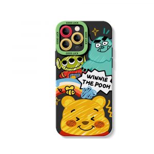 Cartoon Friends Silicone Case for Apple iPhone Series