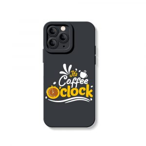 Coffee Clock Delight Silicone Case for Apple iPhone Series