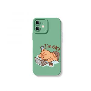 Sleepy Cat Workday Blues Silicone Case for Apple iPhone Series