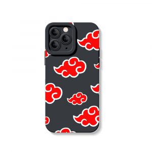 Red Cloud Pattern Silicone Case for Apple iPhone Series