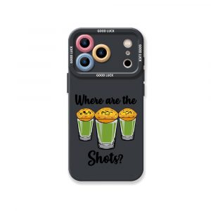 Party Vibes Shot Glass Red Silicone Case for Apple iPhone Series