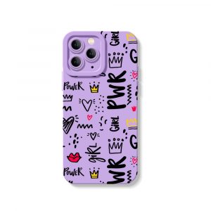 Girl Power Doodle Delight Silicone Case for Apple iPhone Series