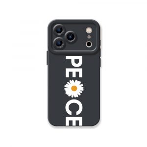 Peaceful Daisy Charm Silicone Case for Apple iPhone Series