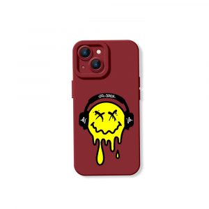 Dripping Smiley Beats Silicone Case for Apple iPhone Series